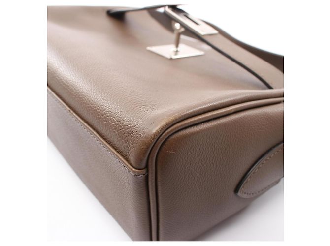Hermès Borsa a Spalla Hermes Kelly Messenger PM Marrone - vista 9