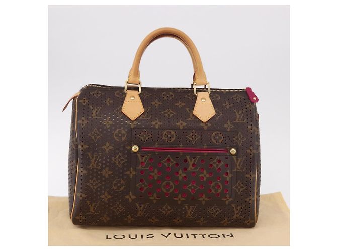 LOUIS VUITTON Borsa Monogram Perfo Speedy 30 M95180 LV Auth BA13727SAV Monogramma - vista 12