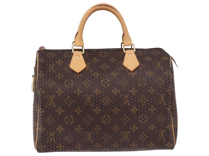 LOUIS VUITTON Borsa Monogram Perfo Speedy 30 M95180 LV Auth BA13727SAV Monogramma - vista 2