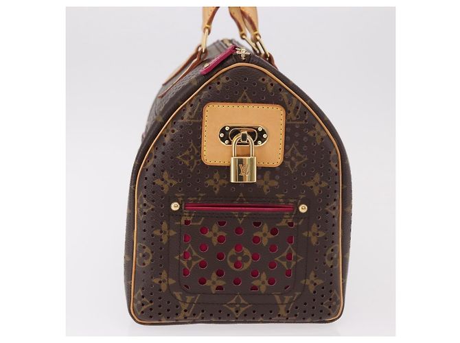 LOUIS VUITTON Borsa Monogram Perfo Speedy 30 M95180 LV Auth BA13727SAV Monogramma - vista 3