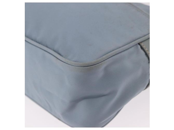 Borsa a Spalla PRADA Nylon Azzurro Chiaro Argento Auth 190750 Blu chiaro - vista 11