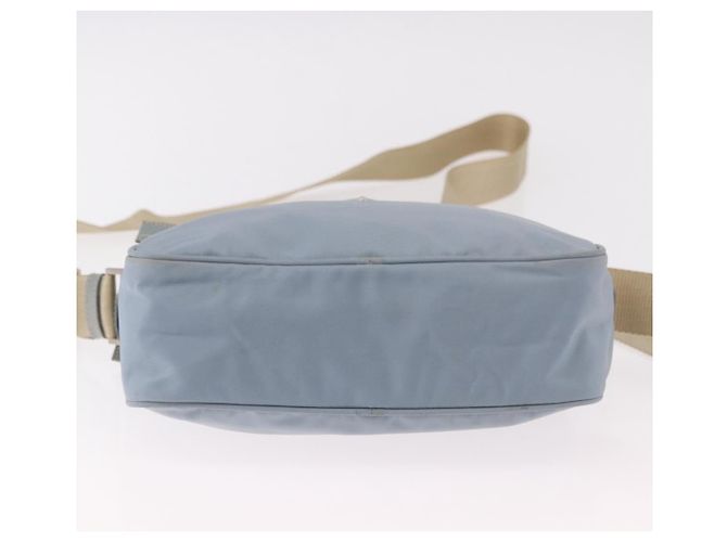 Borsa a Spalla PRADA Nylon Azzurro Chiaro Argento Auth 190750 Blu chiaro - vista 9
