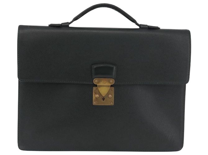 LOUIS VUITTON Taiga ServietteKourad Business Bag Epicea T16786 LV Auth bs35801 - vista 13