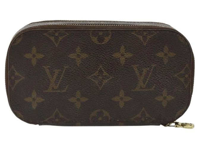 LOUIS VUITTON Monogram Trousse Brush PM Beauty Case M47510 LV Auth 189164 Monogramma - vista 2