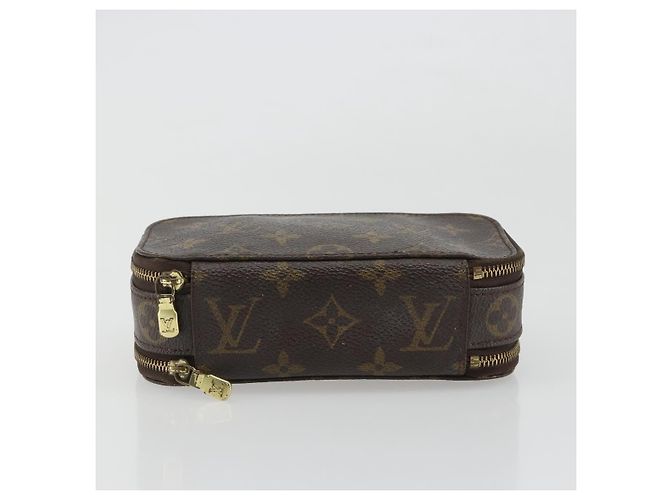 LOUIS VUITTON Monogram Trousse Brush PM Beauty Case M47510 LV Auth 189164 Monogramma - vista 6