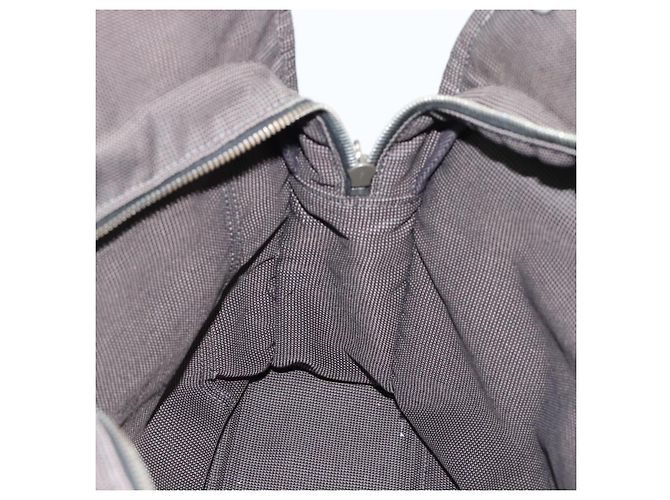Hermès Borsa HERMES Her LineMM in tela Grigio Argento Auth 190781 Marrone - vista 17