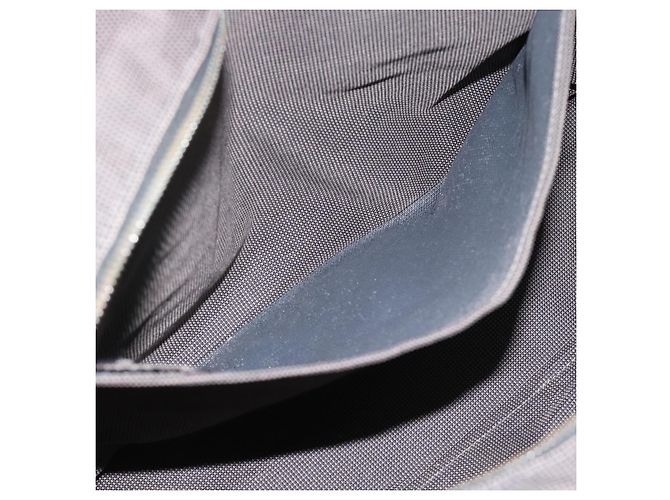 Hermès Borsa HERMES Her LineMM in tela Grigio Argento Auth 190781 Marrone - vista 18