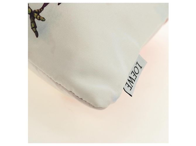 LOEWE Ghibli Kooperation Howl's Moving Castle Pouch Canvas Blau Auth 190232SM - Ansicht 16