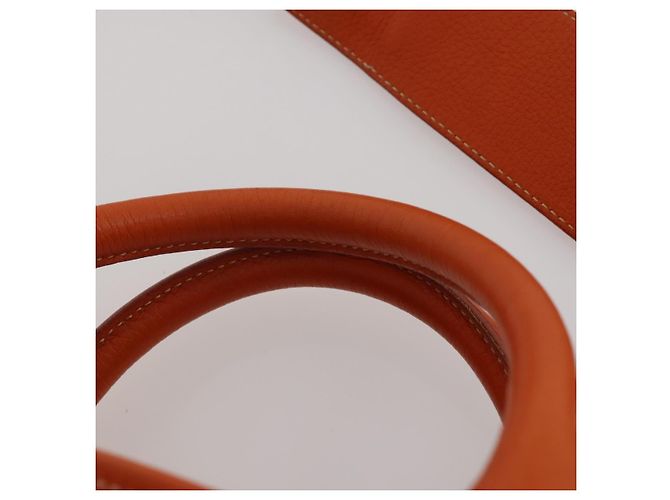 PRADA Handtasche Canvas 2way Orange Gold Auth mr2579V Golden - Ansicht 10