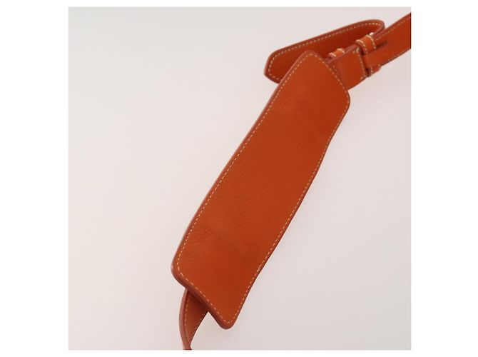 PRADA Handtasche Canvas 2way Orange Gold Auth mr2579V Golden - Ansicht 8
