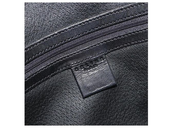 Céline Borsa CELINE Macadam Canvas PVC Pelle Nera Oro Auth 188316V Nero D'oro - vista 15