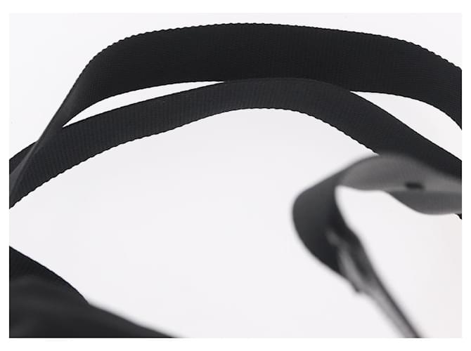 Zaino PRADA Nylon Nero Argento Auth 188482 - vista 10