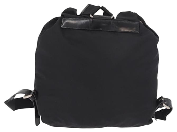 Zaino PRADA Nylon Nero Argento Auth 188482 - vista 3