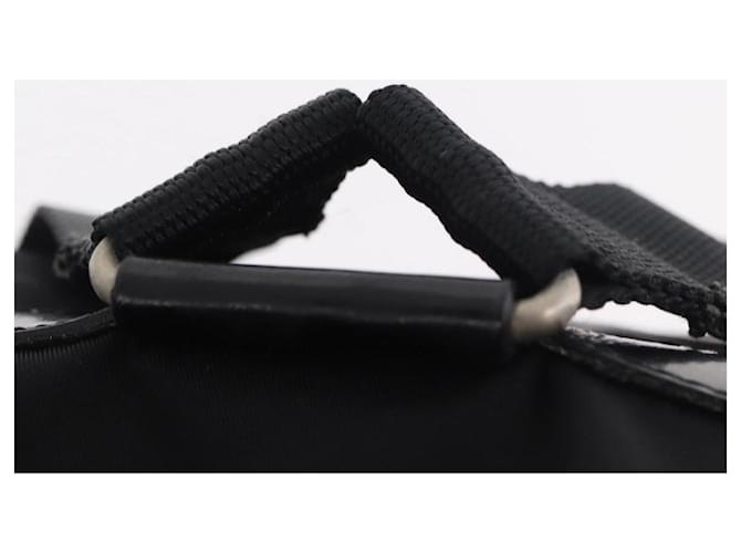 Zaino PRADA Nylon Nero Argento Auth 188482 - vista 8