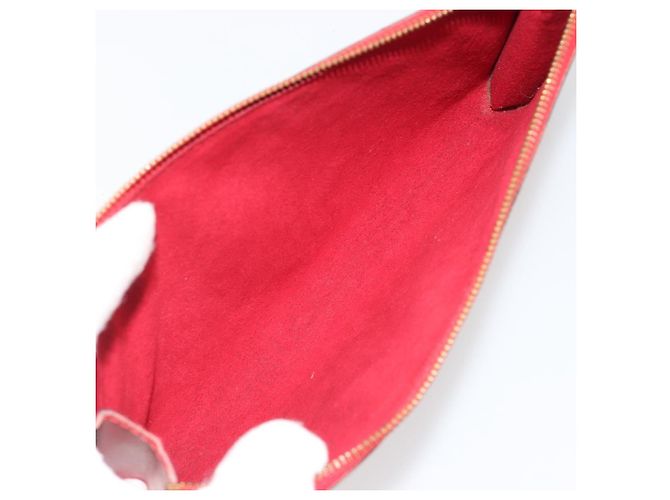 LOUIS VUITTON Epi Pochette Accessoires Bolsa Vermelha M52947 LV Auth 185044 Vermelho - vista 11