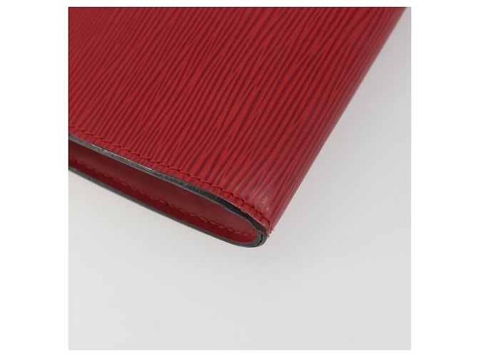 LOUIS VUITTON Epi Pochette Accessoires Bolsa Vermelha M52947 LV Auth 185044 Vermelho - vista 14