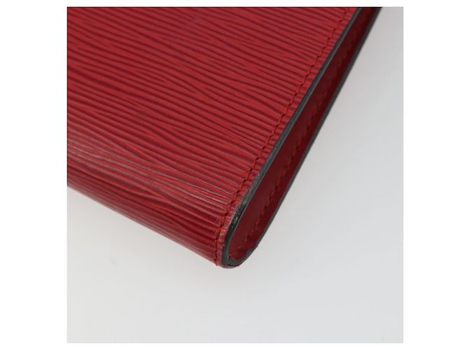 LOUIS VUITTON Epi Pochette Accessoires Bolsa Vermelha M52947 LV Auth 185044 Vermelho - vista 15