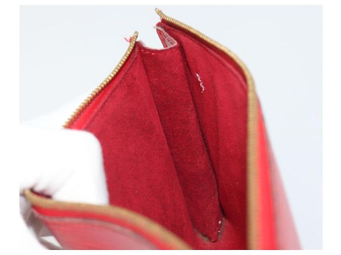 LOUIS VUITTON Epi Pochette Accessoires Bolsa Vermelha M52947 LV Auth 185044 Vermelho - vista 19