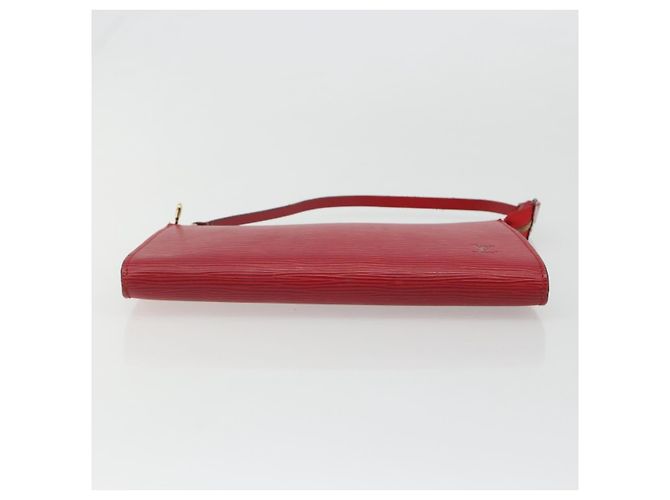 LOUIS VUITTON Epi Pochette Accessoires Bolsa Vermelha M52947 LV Auth 185044 Vermelho - vista 5