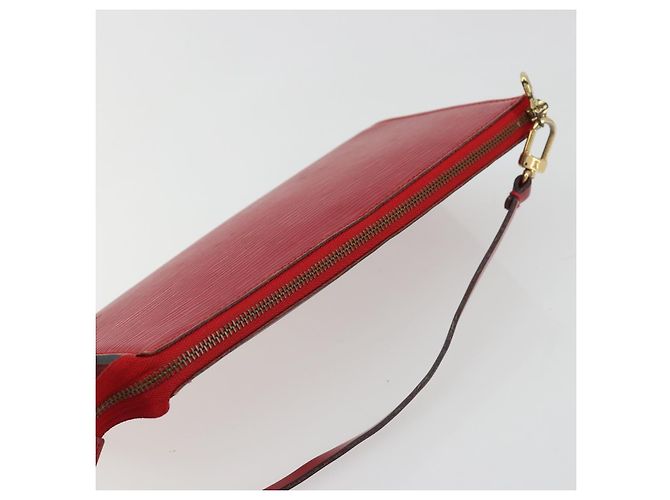 LOUIS VUITTON Epi Pochette Accessoires Bolsa Vermelha M52947 LV Auth 185044 Vermelho - vista 6