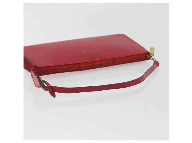 LOUIS VUITTON Epi Pochette Accessoires Bolsa Vermelha M52947 LV Auth 185044 Vermelho - vista 7