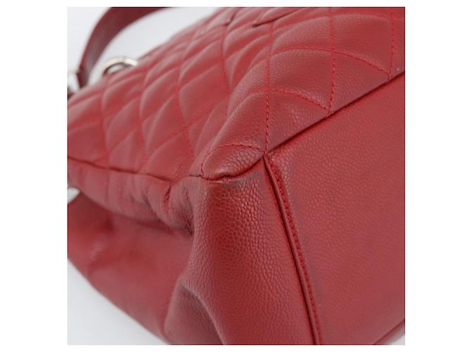 CHANEL Matelasse Chain Shoulder Bag Caviar Skin Red Silver CC Auth ka5052A Argento Rosso - vista 11