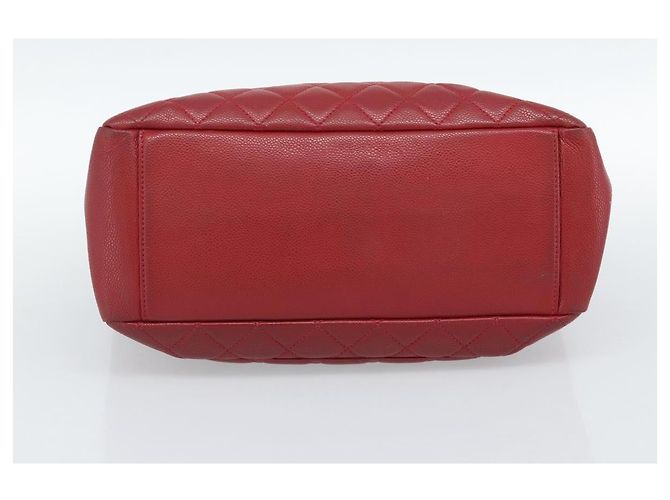 CHANEL Matelasse Chain Shoulder Bag Caviar Skin Red Silver CC Auth ka5052A Argento Rosso - vista 9