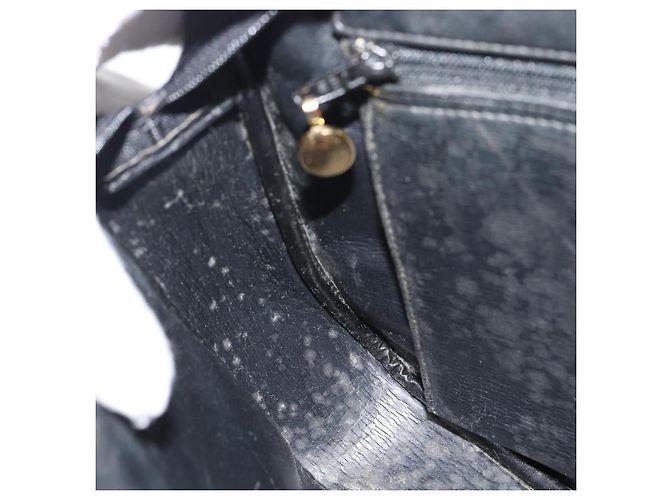 Borsa a tracolla Christian Dior in pelle nera e oro Auth 188570 Nero D'oro - vista 18