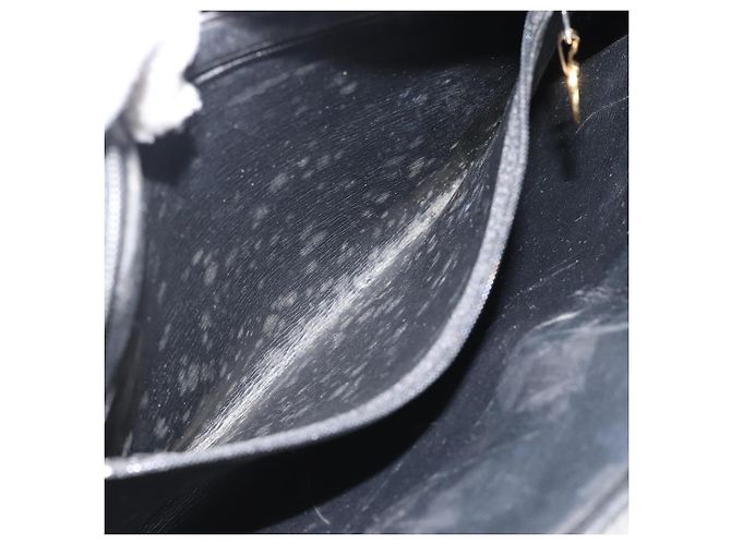 Borsa a tracolla Christian Dior in pelle nera e oro Auth 188570 Nero D'oro - vista 20