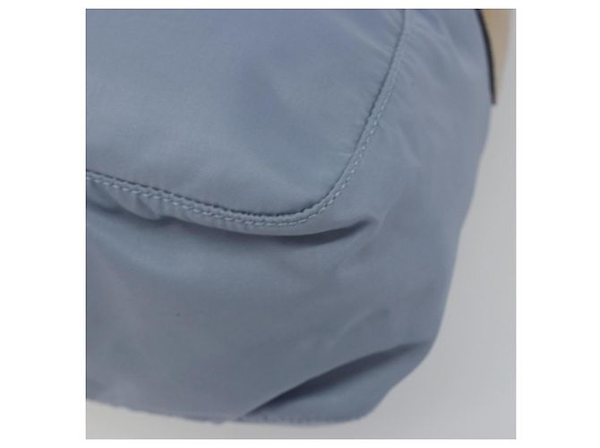 Borsa a tracolla PRADA Nylon Azzurro Chiaro Argento Auth 189553A Blu chiaro - vista 12