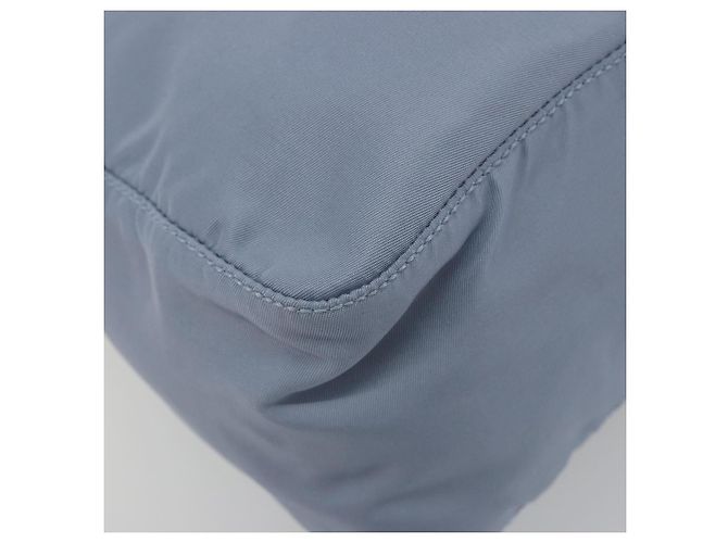 Borsa a tracolla PRADA Nylon Azzurro Chiaro Argento Auth 189553A Blu chiaro - vista 13