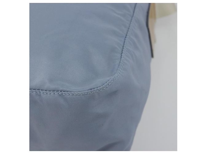 Borsa a tracolla PRADA Nylon Azzurro Chiaro Argento Auth 189553A Blu chiaro - vista 14