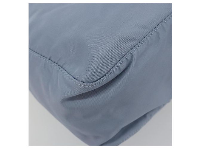 Borsa a tracolla PRADA Nylon Azzurro Chiaro Argento Auth 189553A Blu chiaro - vista 15