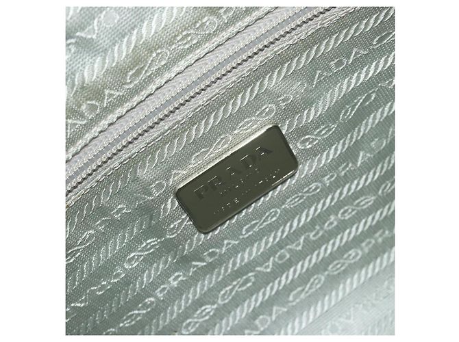 Borsa a tracolla PRADA Nylon Azzurro Chiaro Argento Auth 189553A Blu chiaro - vista 19