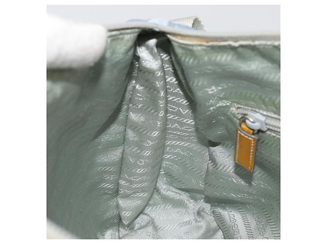 Borsa a tracolla PRADA Nylon Azzurro Chiaro Argento Auth 189553A Blu chiaro - vista 22