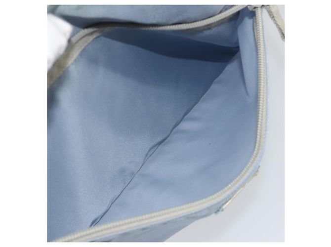 Borsa a tracolla PRADA Nylon Azzurro Chiaro Argento Auth 189553A Blu chiaro - vista 25