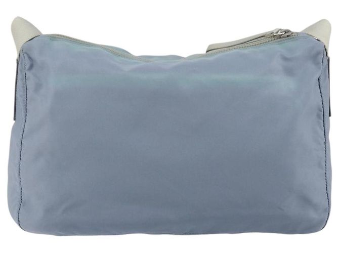 Borsa a tracolla PRADA Nylon Azzurro Chiaro Argento Auth 189553A Blu chiaro - vista 3