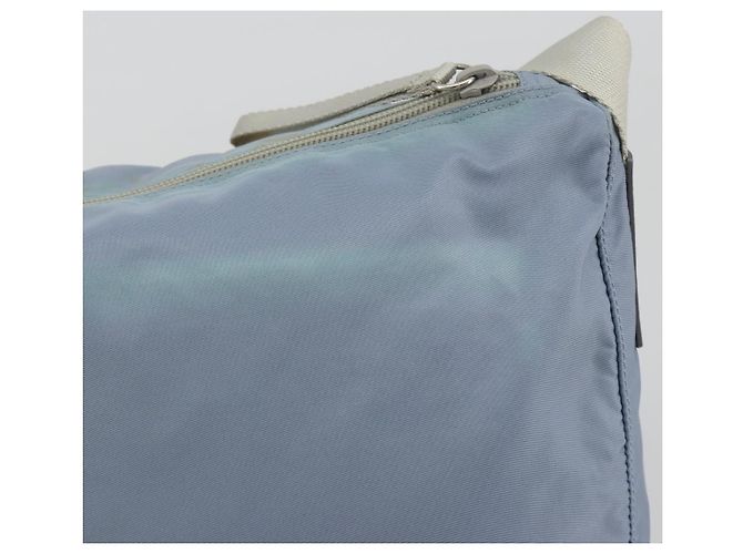 Borsa a tracolla PRADA Nylon Azzurro Chiaro Argento Auth 189553A Blu chiaro - vista 4