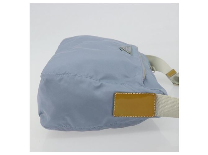 Borsa a tracolla PRADA Nylon Azzurro Chiaro Argento Auth 189553A Blu chiaro - vista 5
