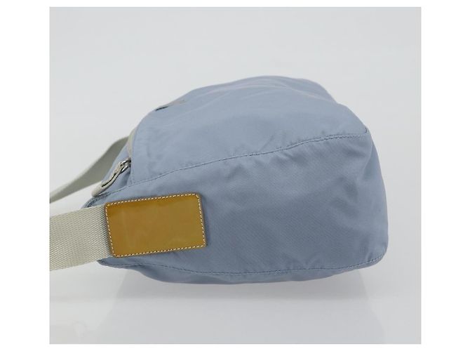 Borsa a tracolla PRADA Nylon Azzurro Chiaro Argento Auth 189553A Blu chiaro - vista 6