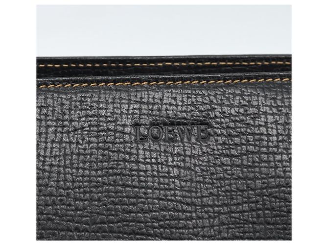 Borsa Tote LOEWE in pelle nera e oro Auth bs35912 Nero D'oro - vista 17