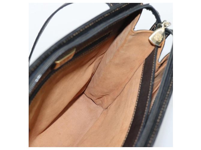 Borsa Tote LOEWE in pelle nera e oro Auth bs35912 Nero D'oro - vista 18