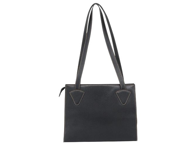 Borsa Tote LOEWE in pelle nera e oro Auth bs35912 Nero D'oro - vista 2
