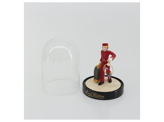 LOUIS VUITTON Pageboy Snow Globe Glass Red LV Auth 190246 Rouge - vue 11