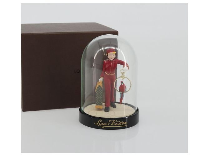 LOUIS VUITTON Pageboy Snow Globe Glass Red LV Auth 190246 Rouge - vue 12
