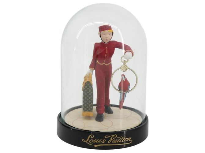 LOUIS VUITTON Pageboy Snow Globe Glass Red LV Auth 190246 Rouge - vue 13