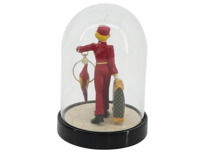 LOUIS VUITTON Pageboy Snow Globe Glass Red LV Auth 190246 Rouge - vue 2