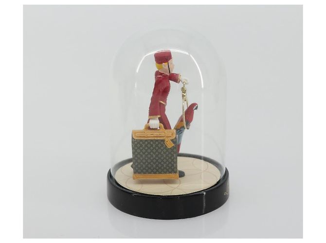 LOUIS VUITTON Pageboy Snow Globe Glass Red LV Auth 190246 Rouge - vue 4