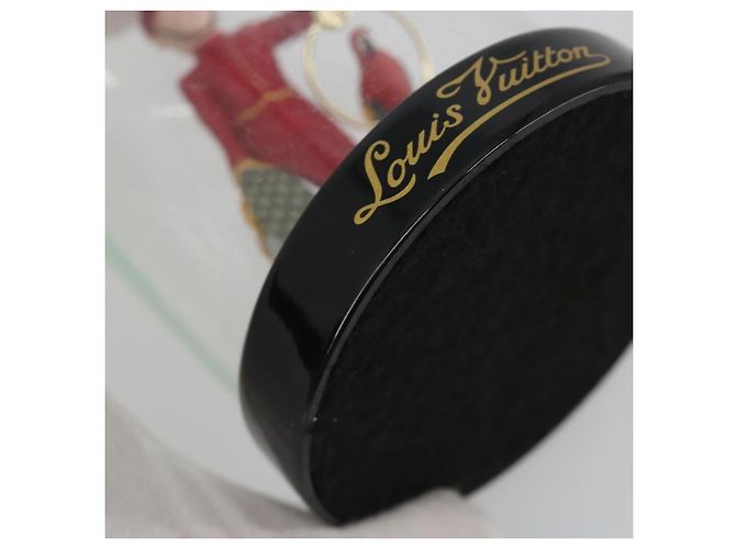 LOUIS VUITTON Pageboy Snow Globe Glass Red LV Auth 190246 Rouge - vue 8