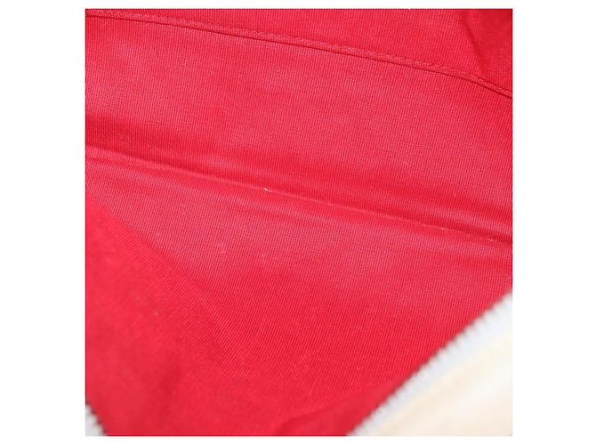 Borsa a Spalla Christian Louboutin in Pelle Bianca e Rossa Auth bs35872 Bianco Rosso - vista 16